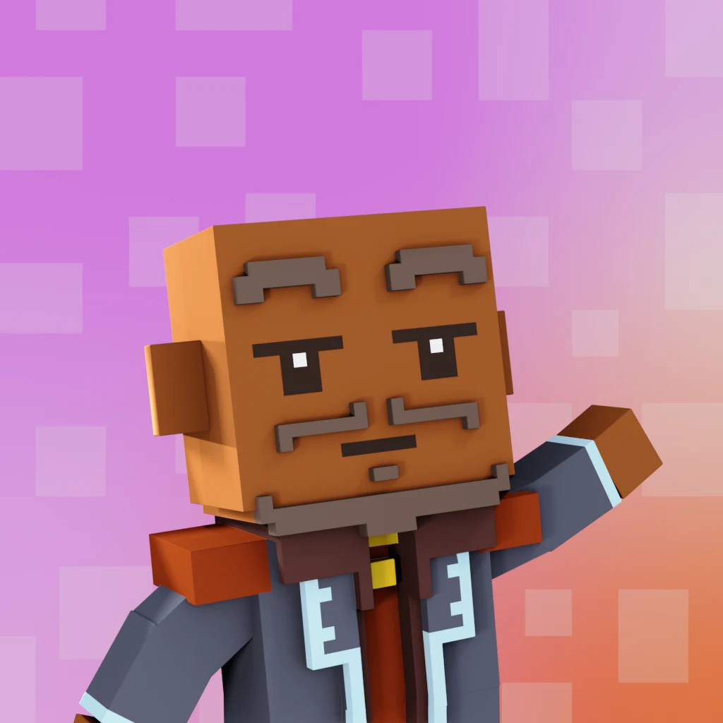 Pirate #369 voxel render