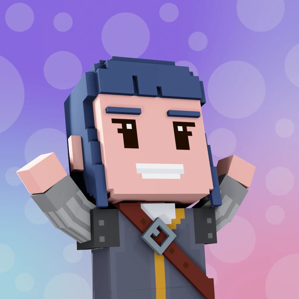 Pirate #3698 voxel render