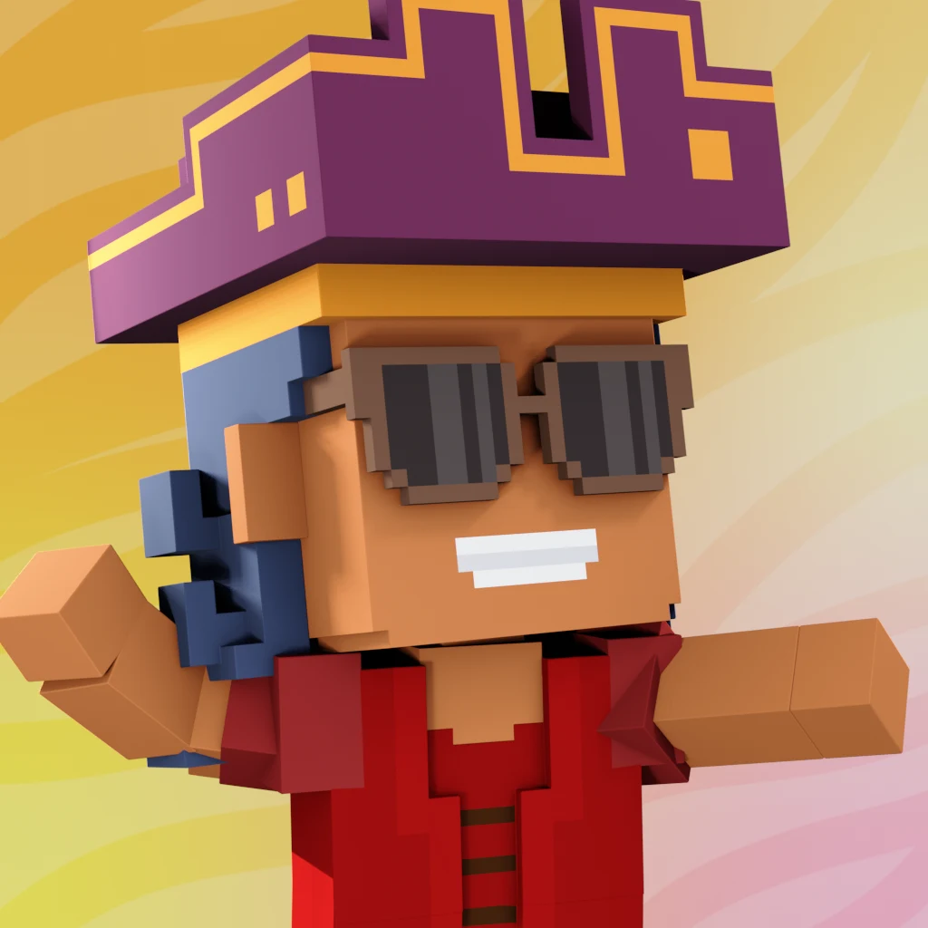Pirate #3700 voxel render