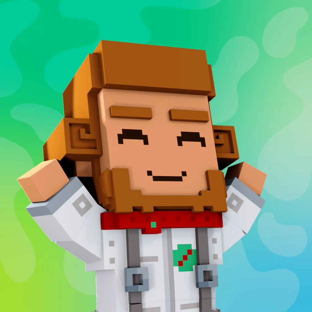 Pirate #3701 voxel render