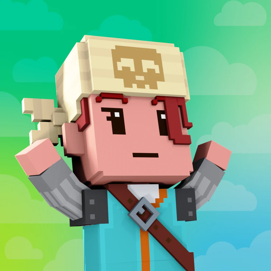 Pirate #3708 voxel render