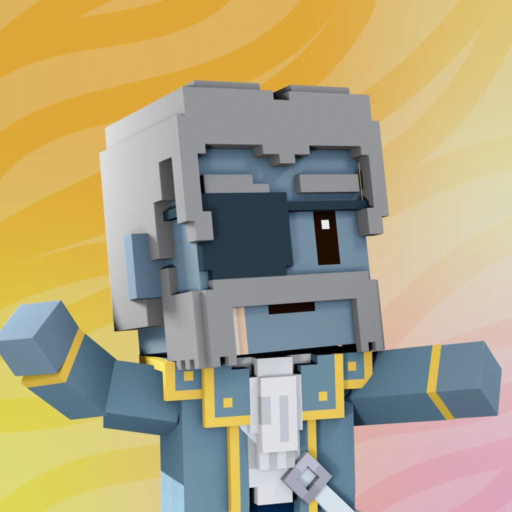 Pirate #3709 voxel render