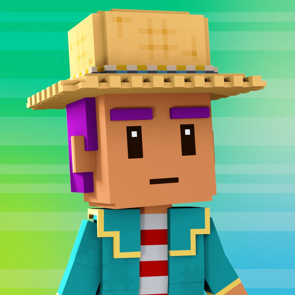 Pirate #371 voxel render
