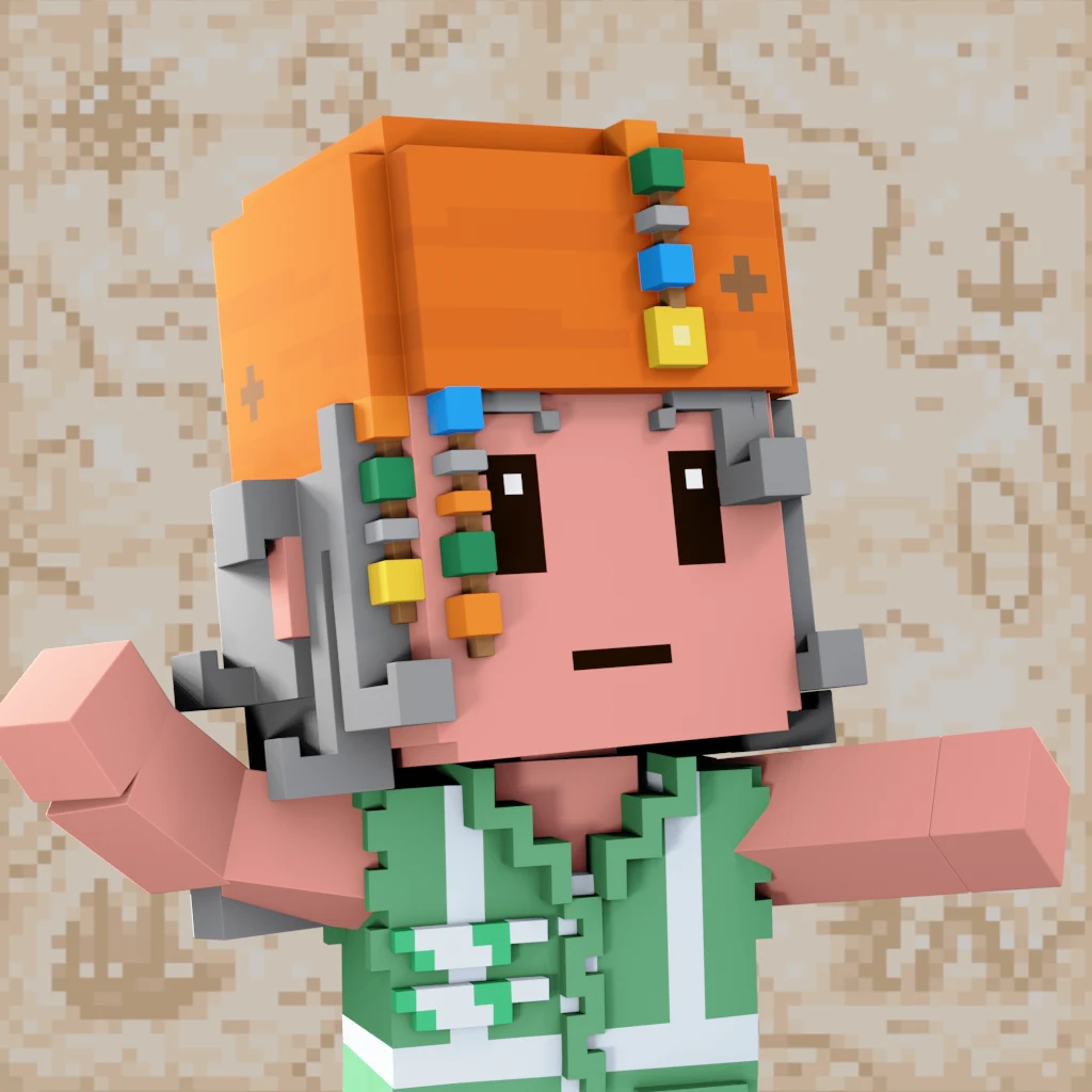 Pirate #3711 voxel render