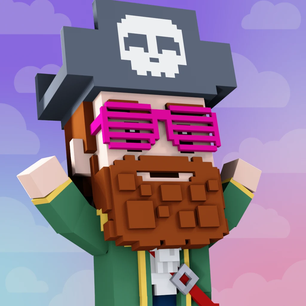 Pirate #3716 voxel render
