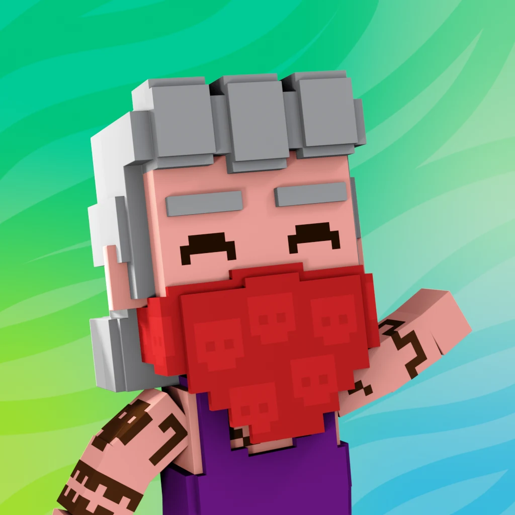 Pirate #372 voxel render