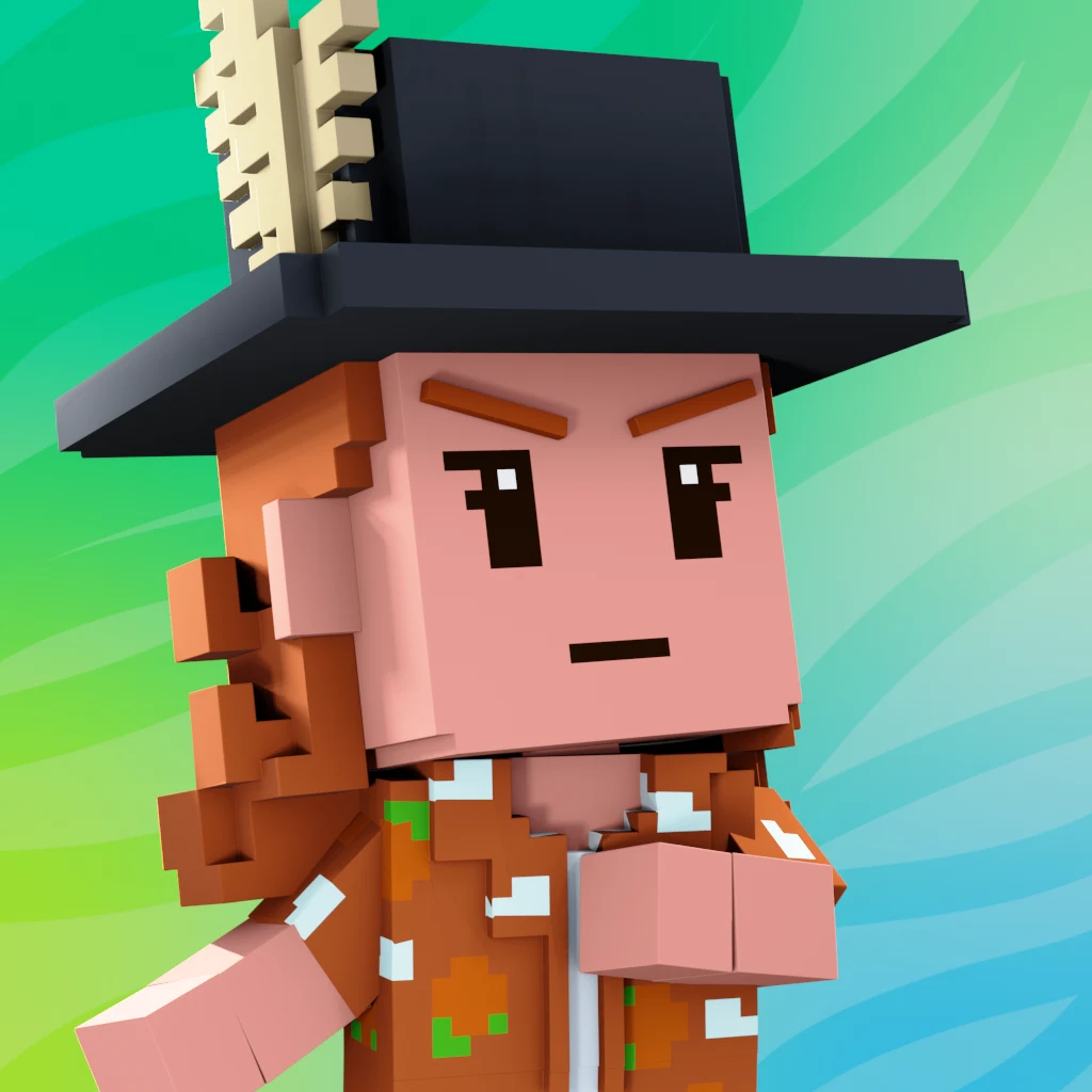 Pirate #3722 voxel render