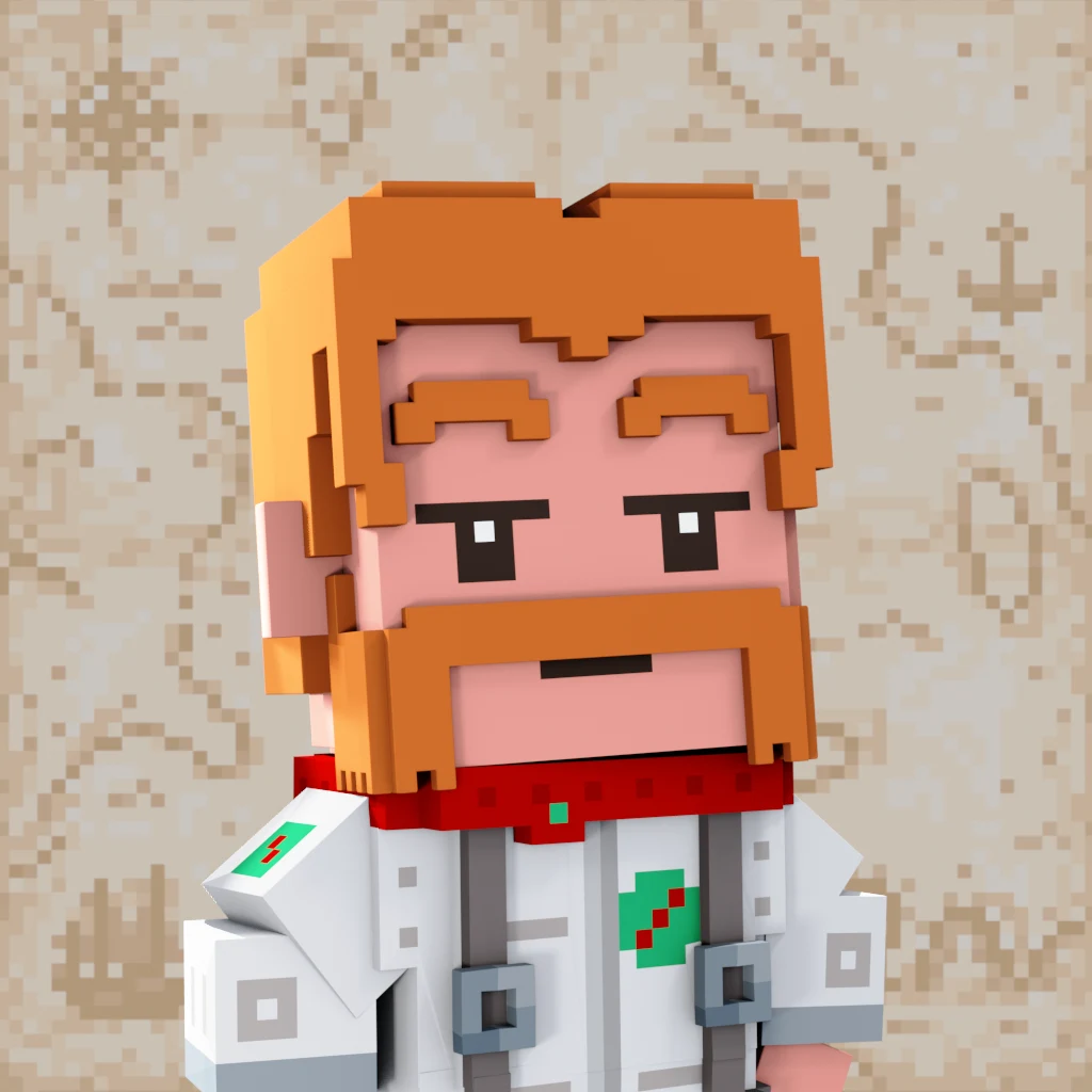 Pirate #3724 voxel render