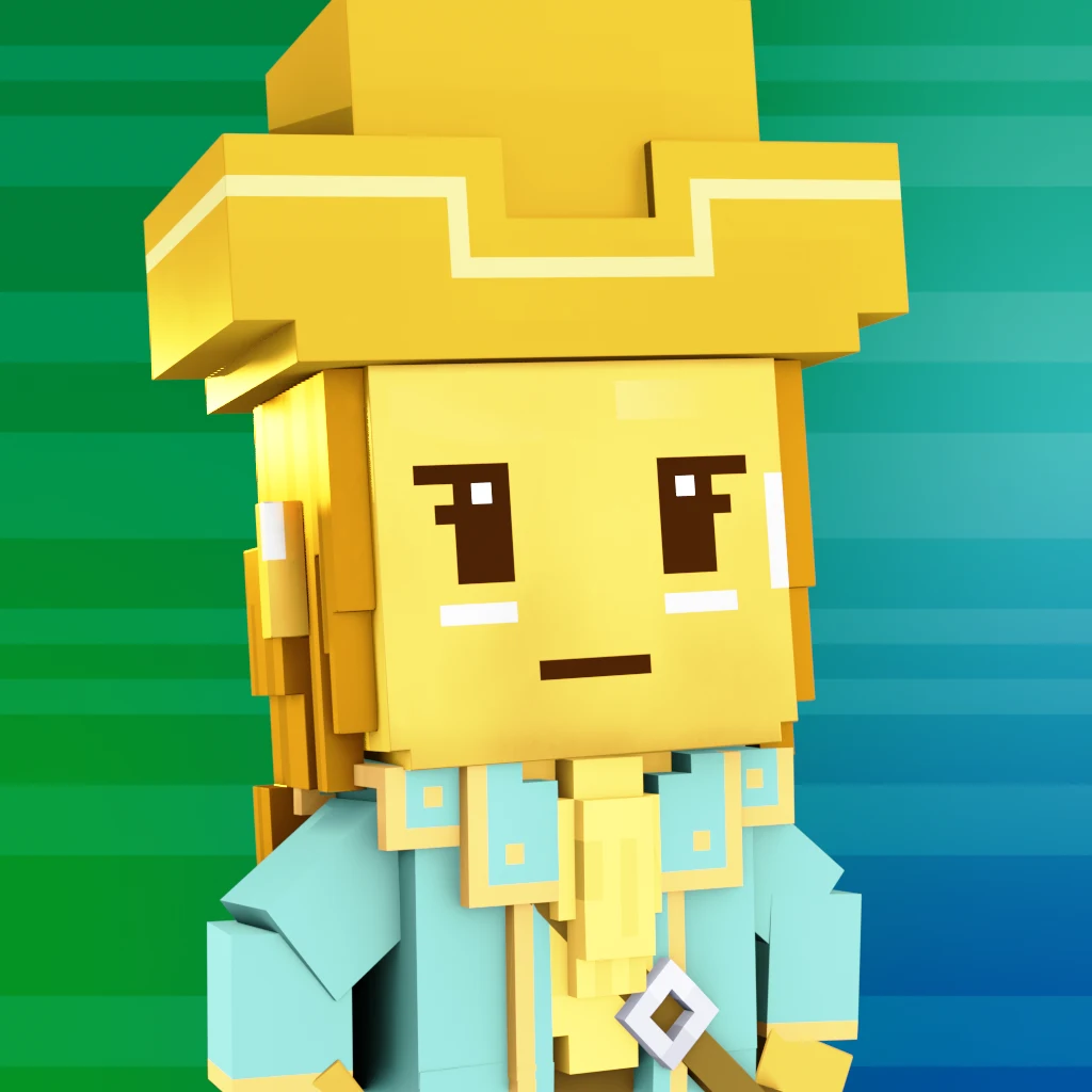 Pirate #3726 voxel render