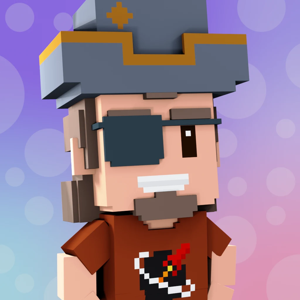 Pirate #3728 voxel render