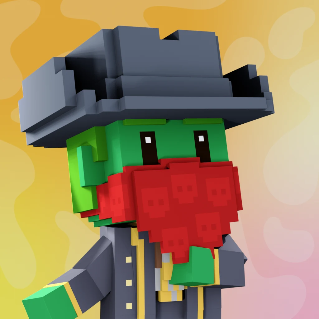Pirate #3729 voxel render