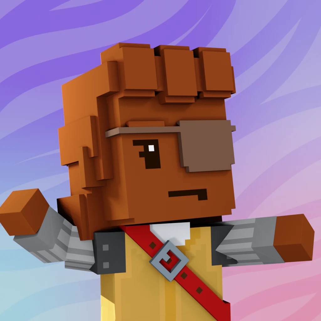 Pirate #3733 voxel render