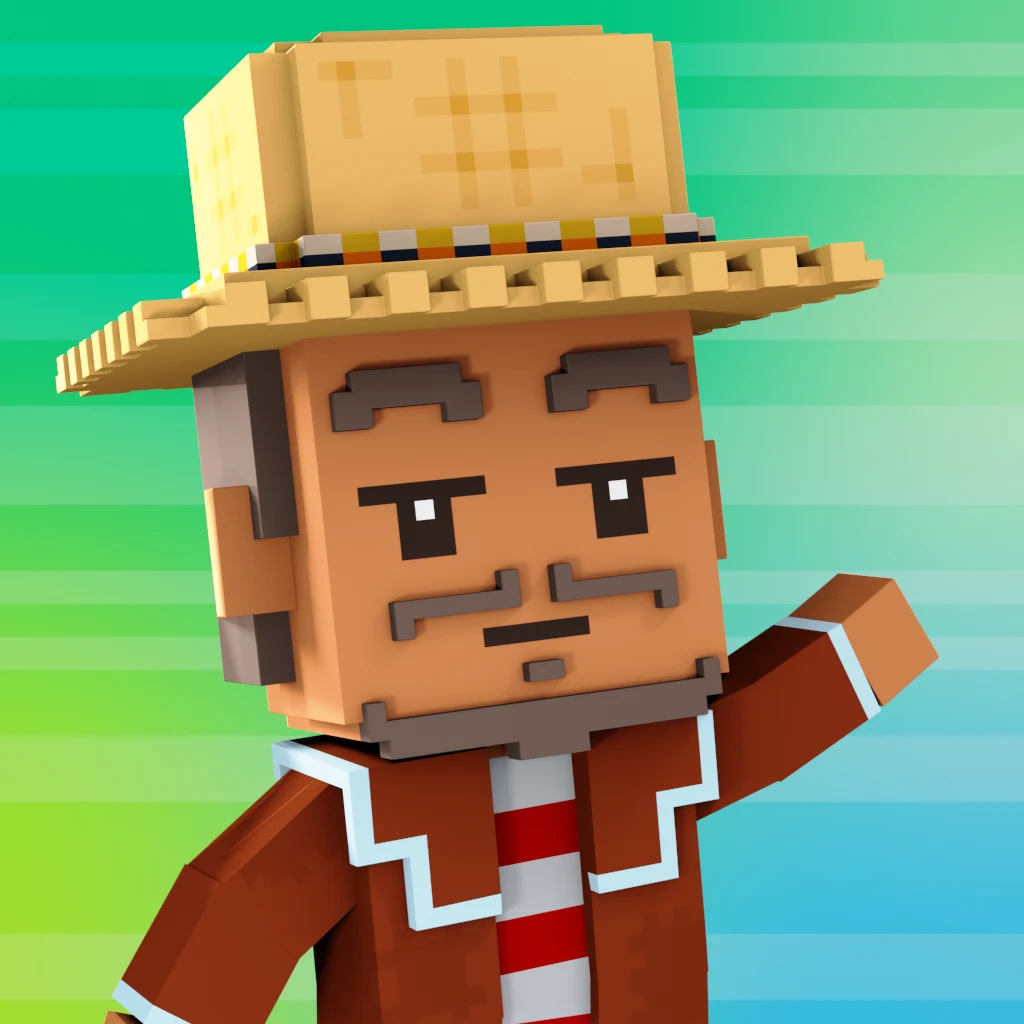 Pirate #3739 voxel render