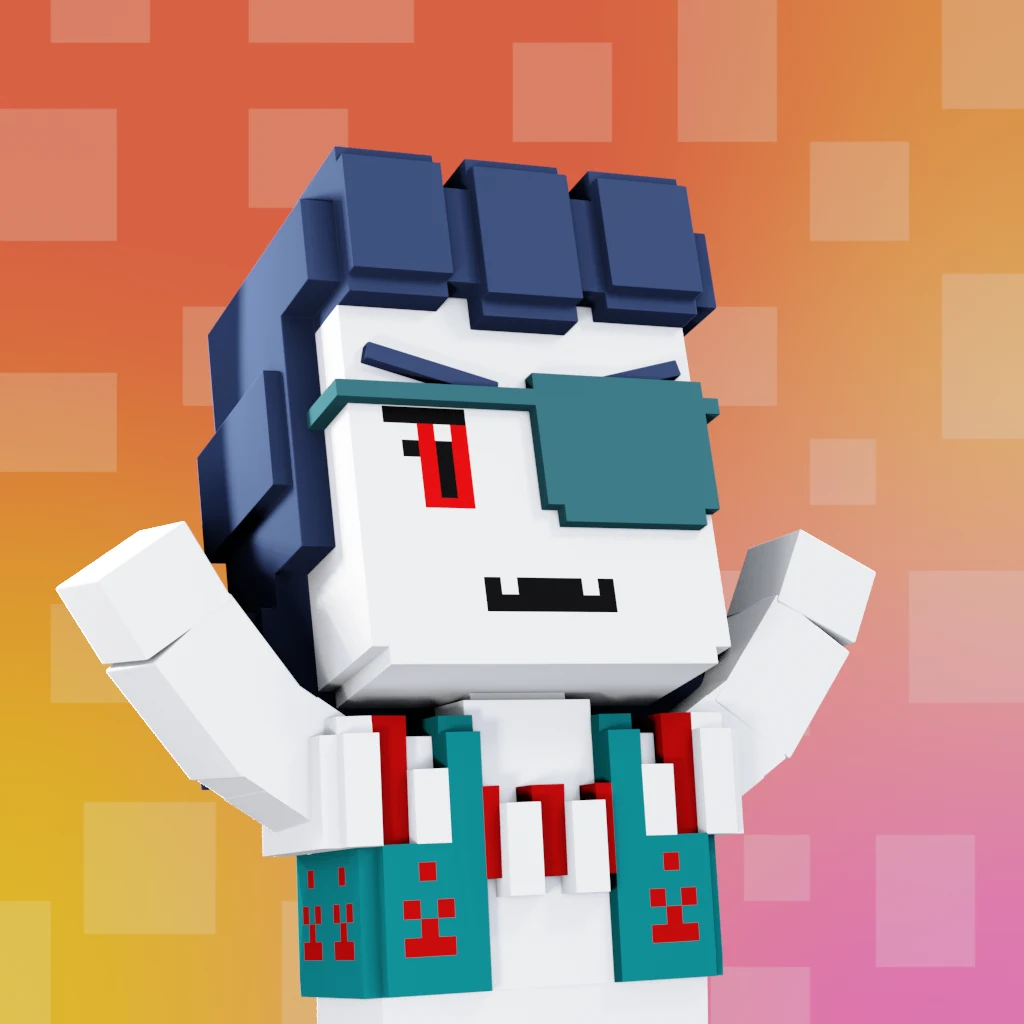 Pirate #3741 voxel render