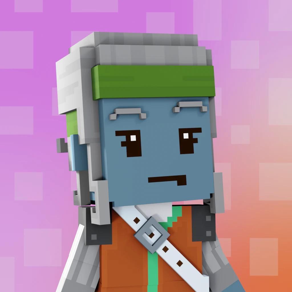 Pirate #3743 voxel render