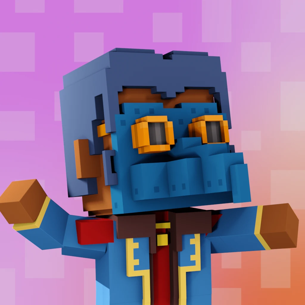 Pirate #3746 voxel render