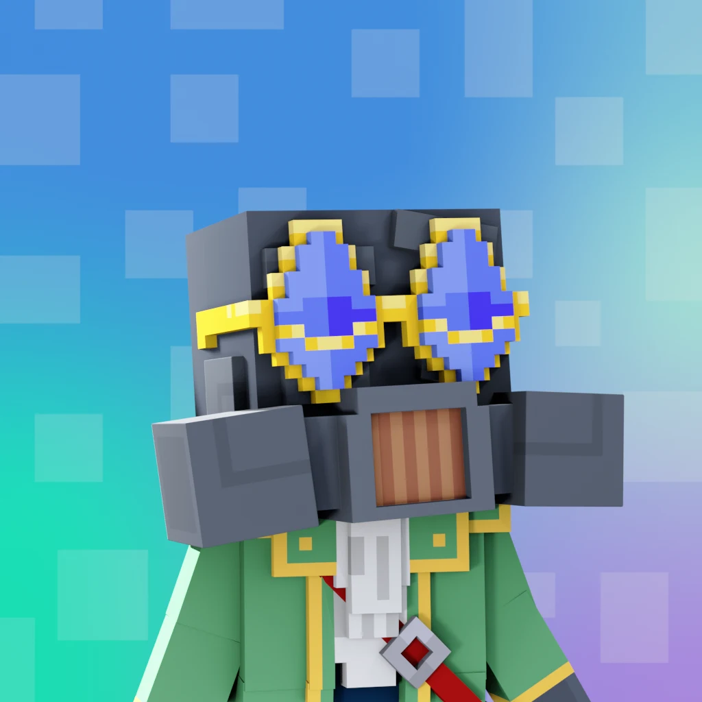 Pirate #3747 voxel render