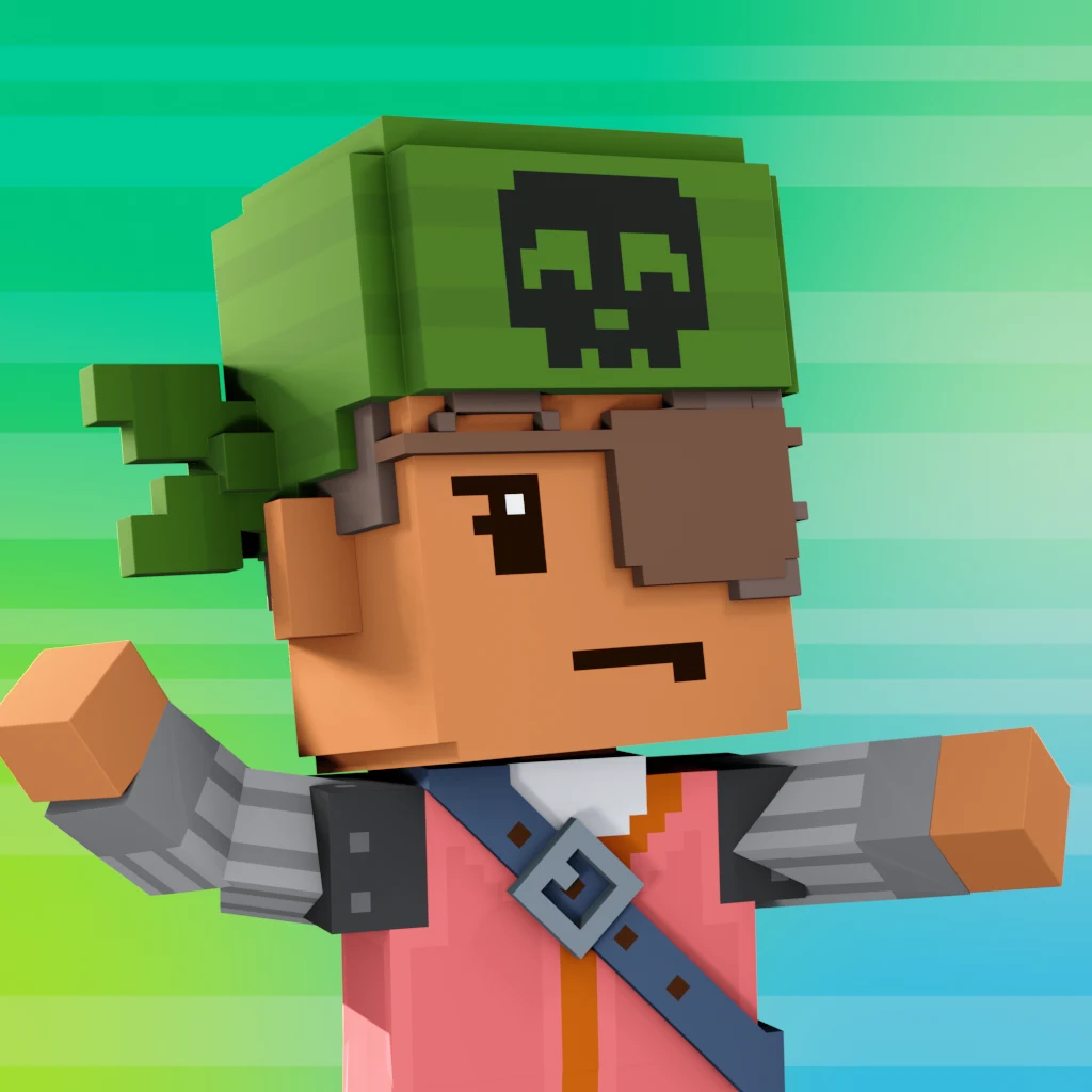 Pirate #3751 voxel render