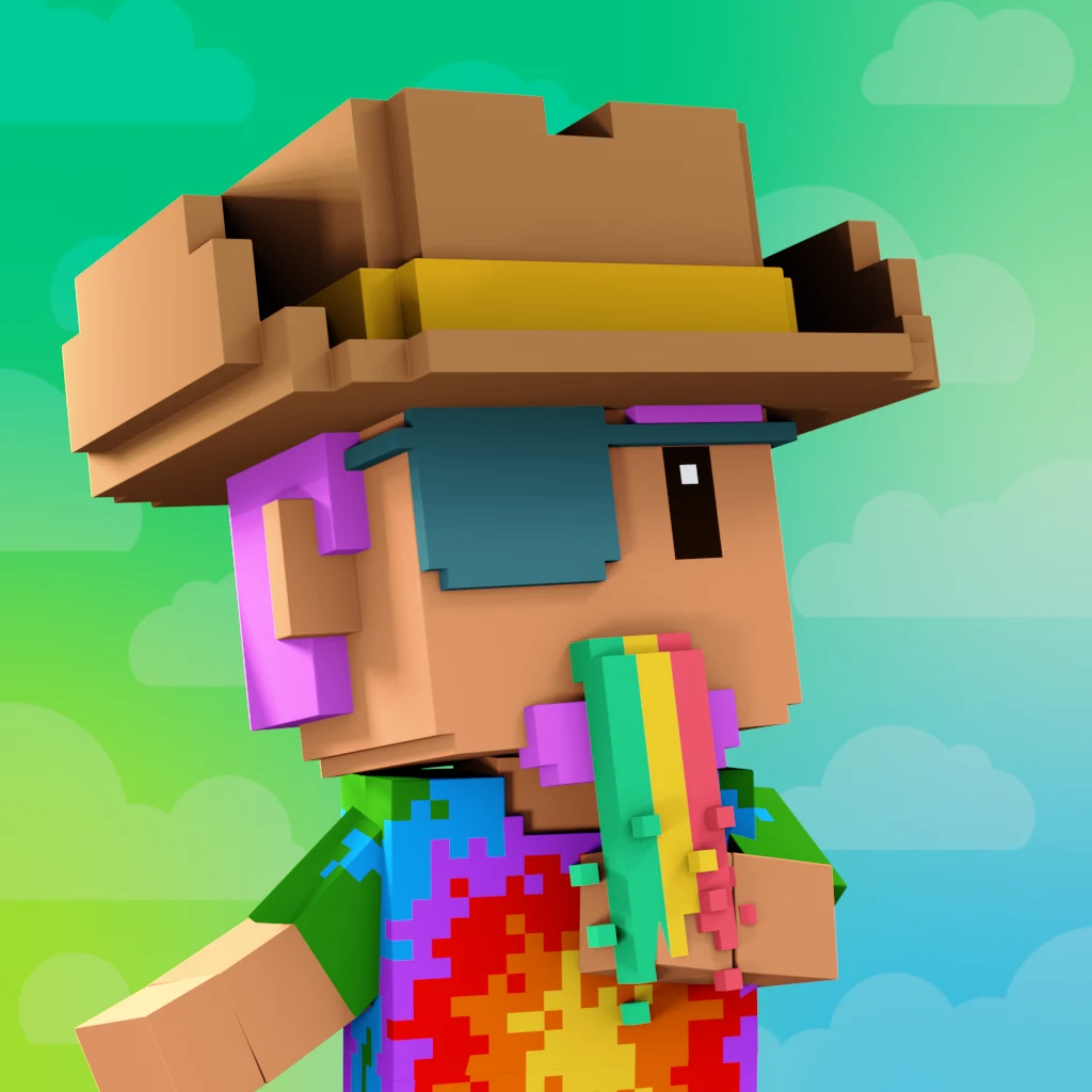 Pirate #3757 voxel render