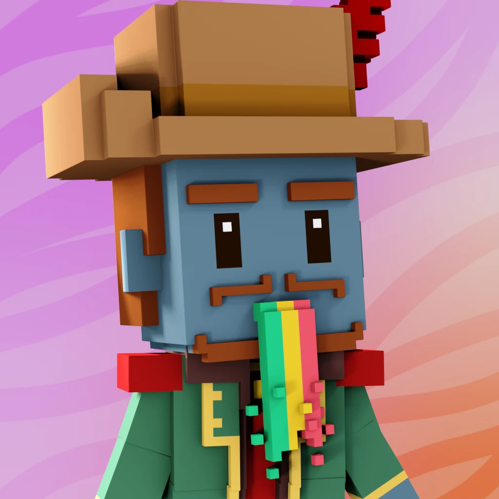 Pirate #376 voxel render