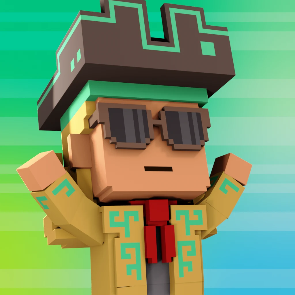 Pirate #3761 voxel render