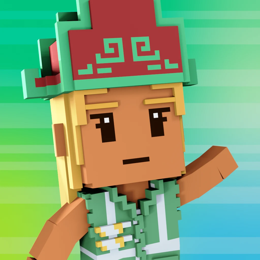 Pirate #3762 voxel render