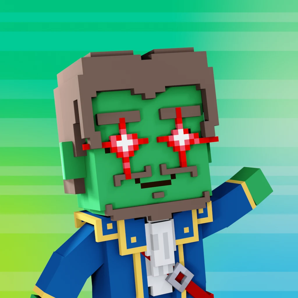Pirate #3763 voxel render