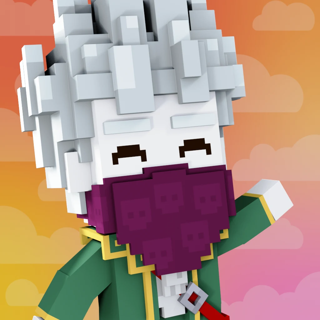 Pirate #3766 voxel render
