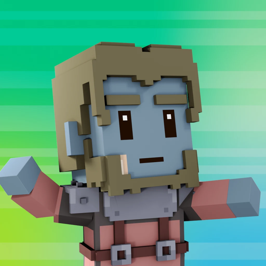 Pirate #3768 voxel render