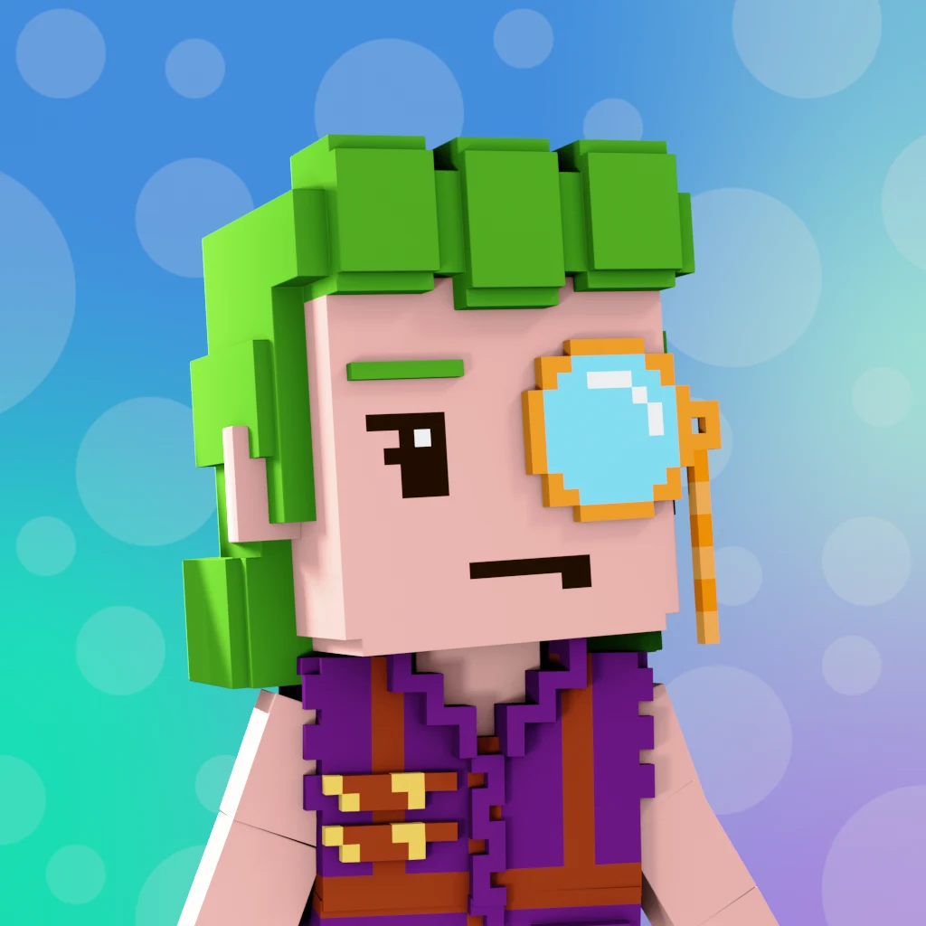 Pirate #3769 voxel render