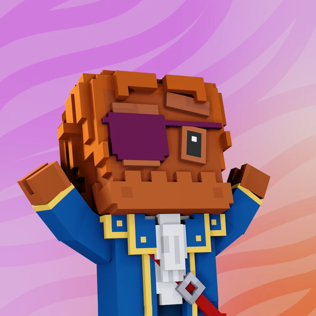 Pirate #3770 voxel render