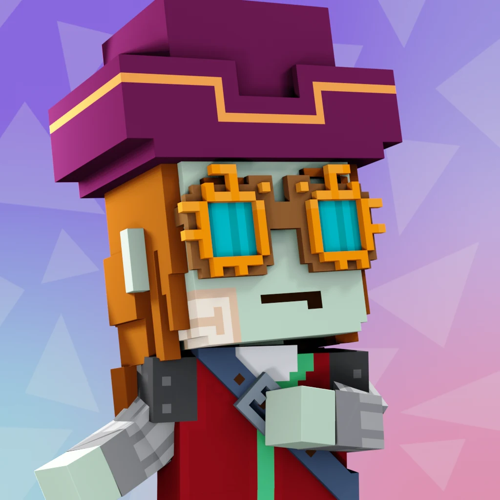 Pirate #3772 voxel render