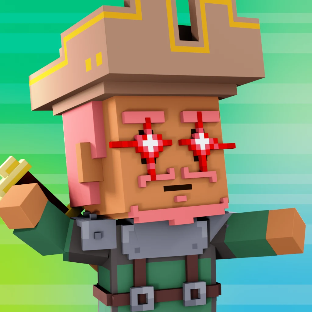 Pirate #3781 voxel render