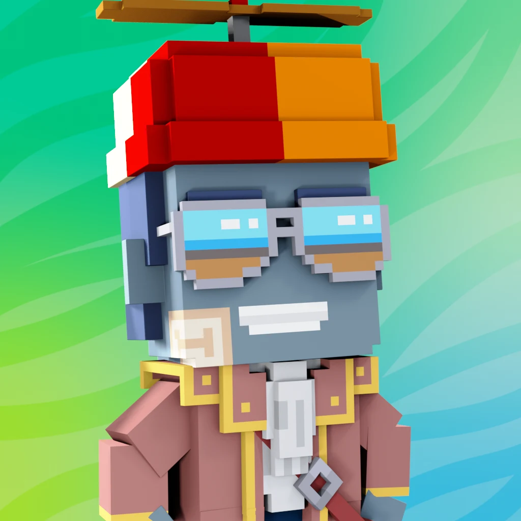 Pirate #3788 voxel render