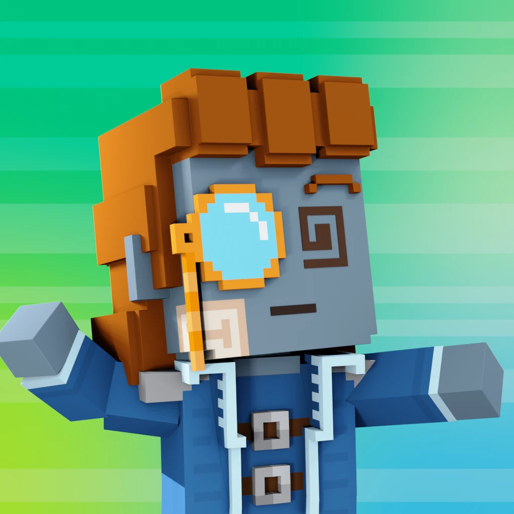 Pirate #3793 voxel render