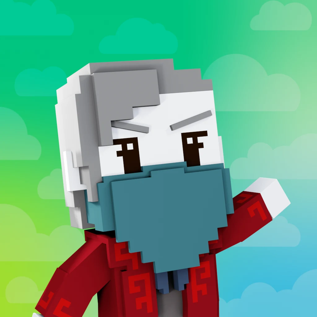 Pirate #3795 voxel render