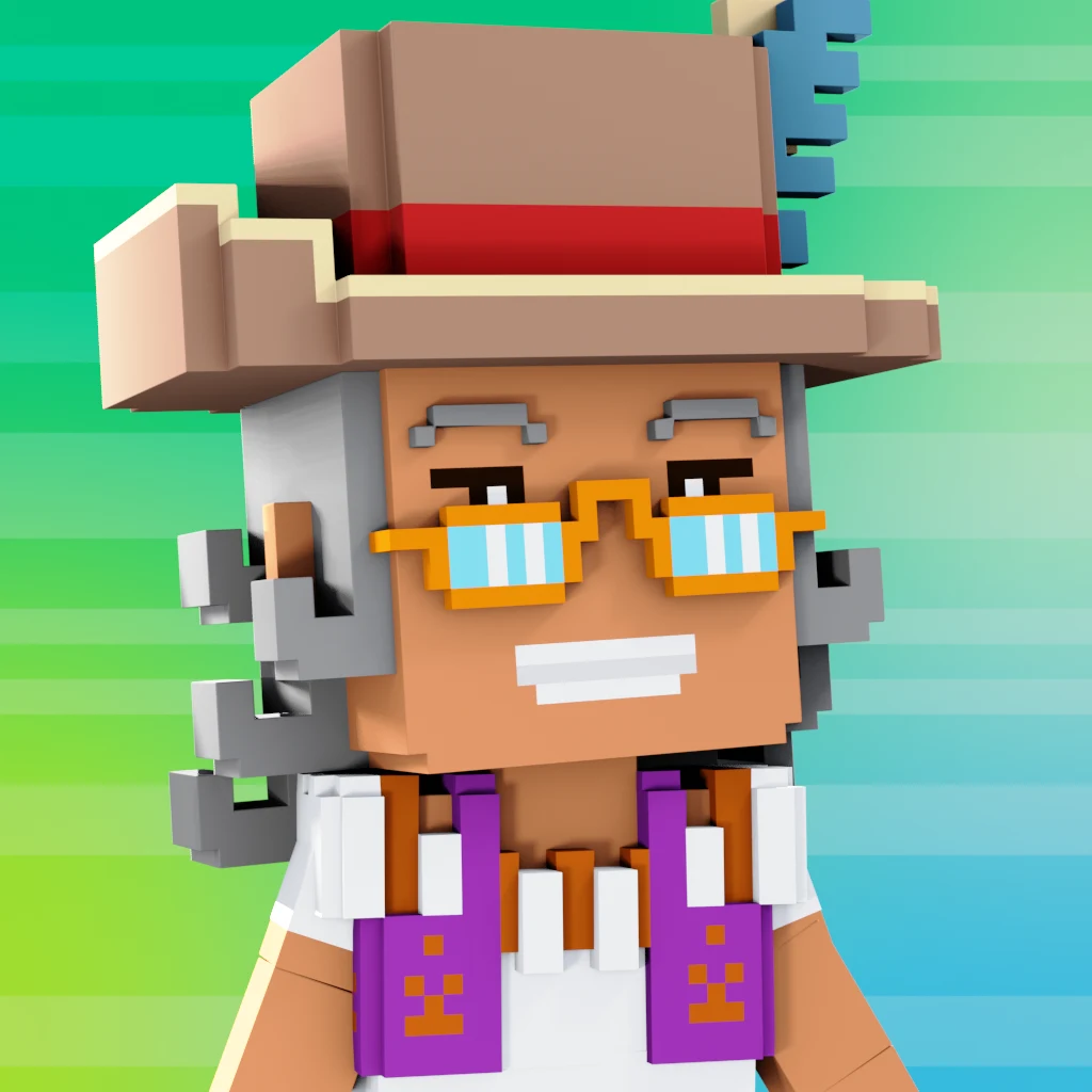 Pirate #3796 voxel render