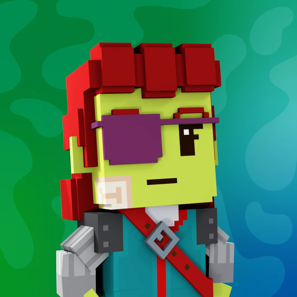 Pirate #3802 voxel render