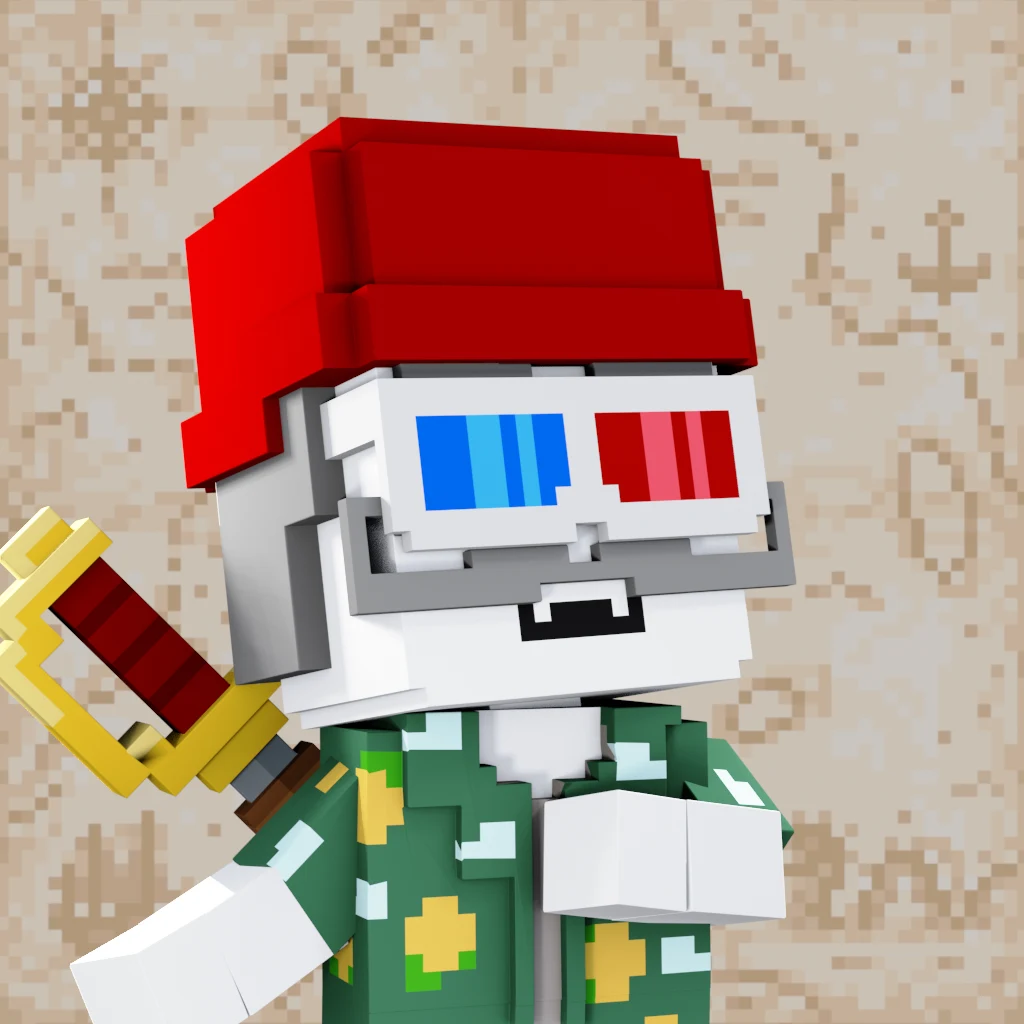 Pirate #3806 voxel render