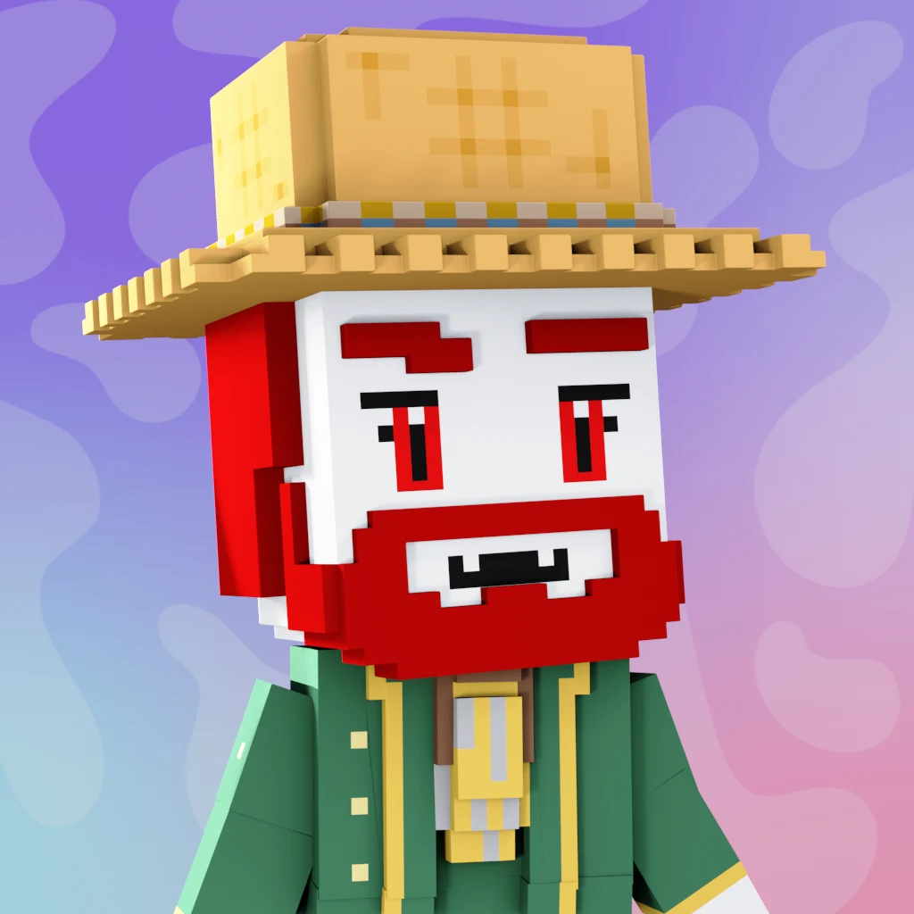 Pirate #3807 voxel render