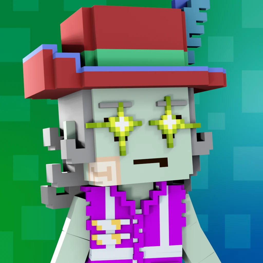 Pirate #3811 voxel render