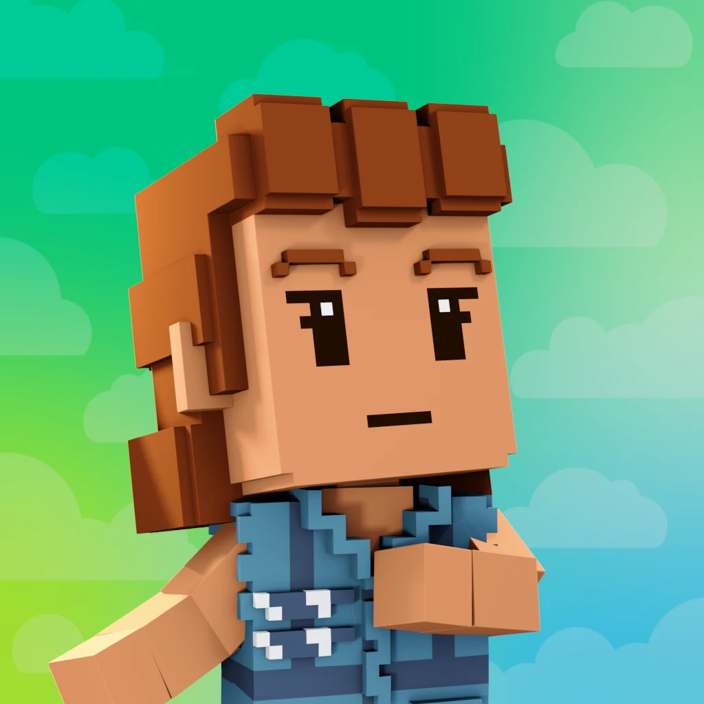 Pirate #3812 voxel render