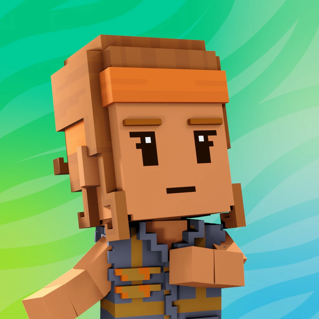 Pirate #3818 voxel render