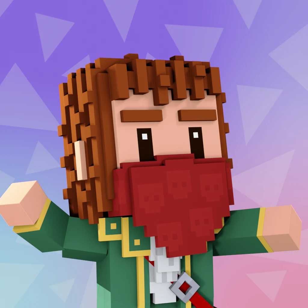 Pirate #3820 voxel render