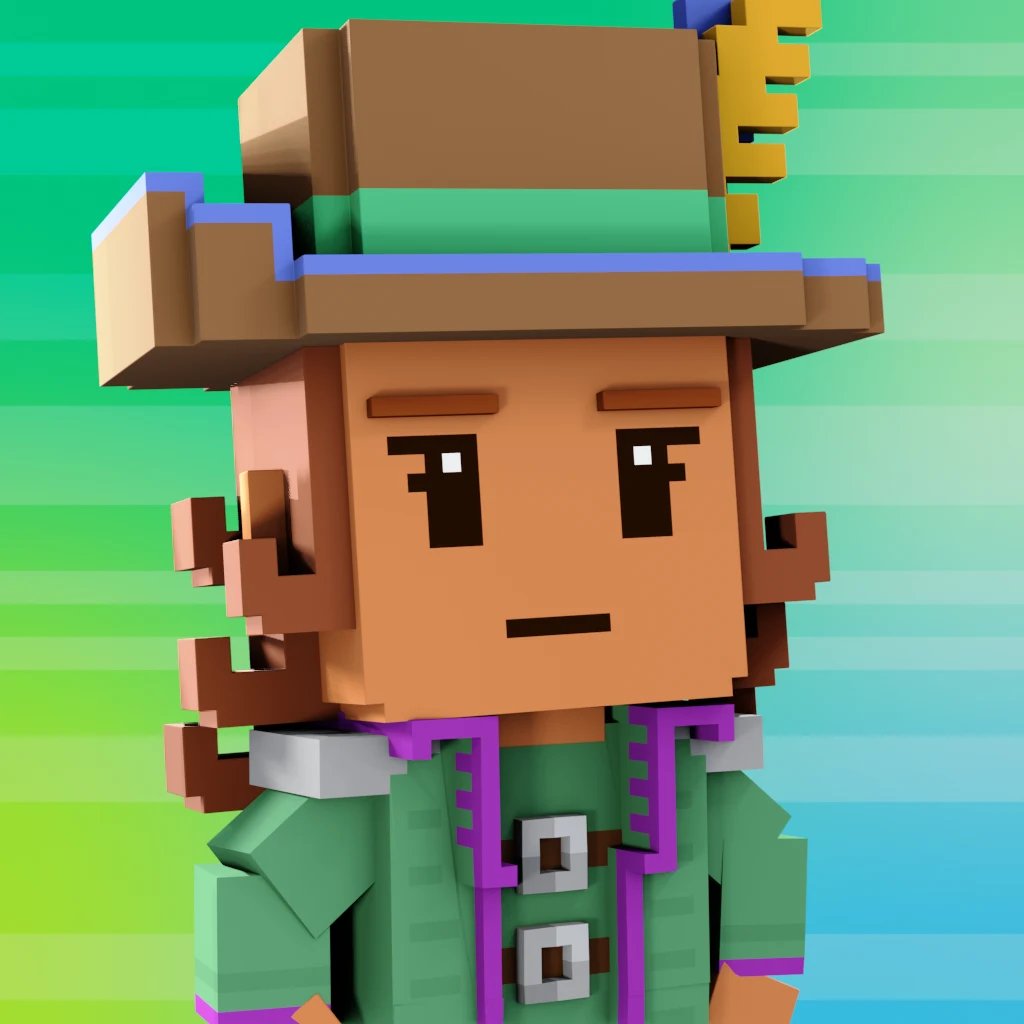 Pirate #3821 voxel render