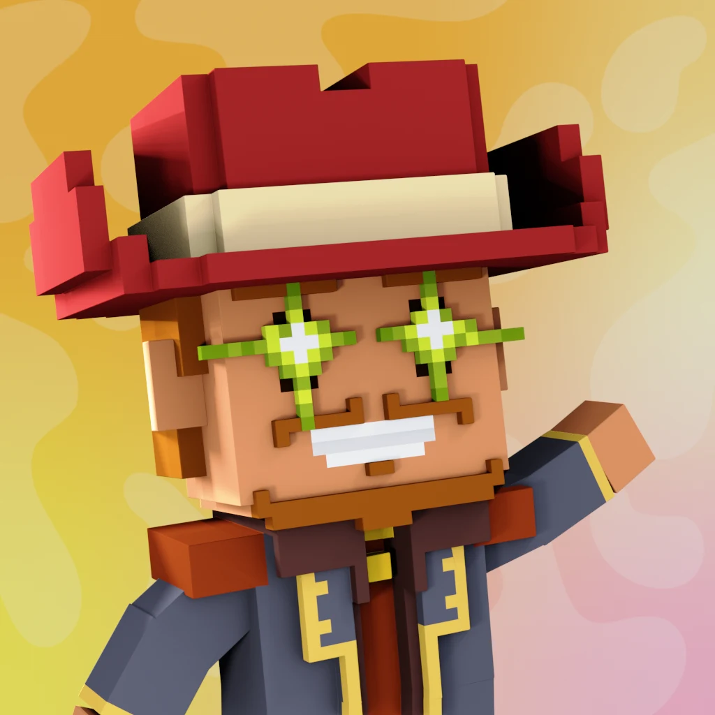Pirate #3823 voxel render