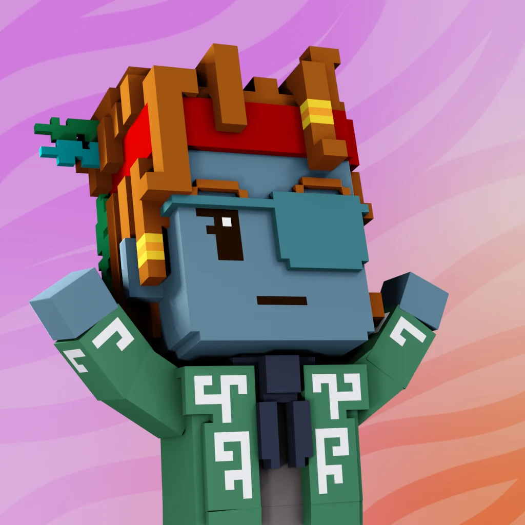 Pirate #3828 voxel render