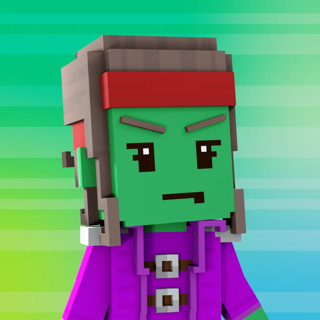 Pirate #3832 voxel render