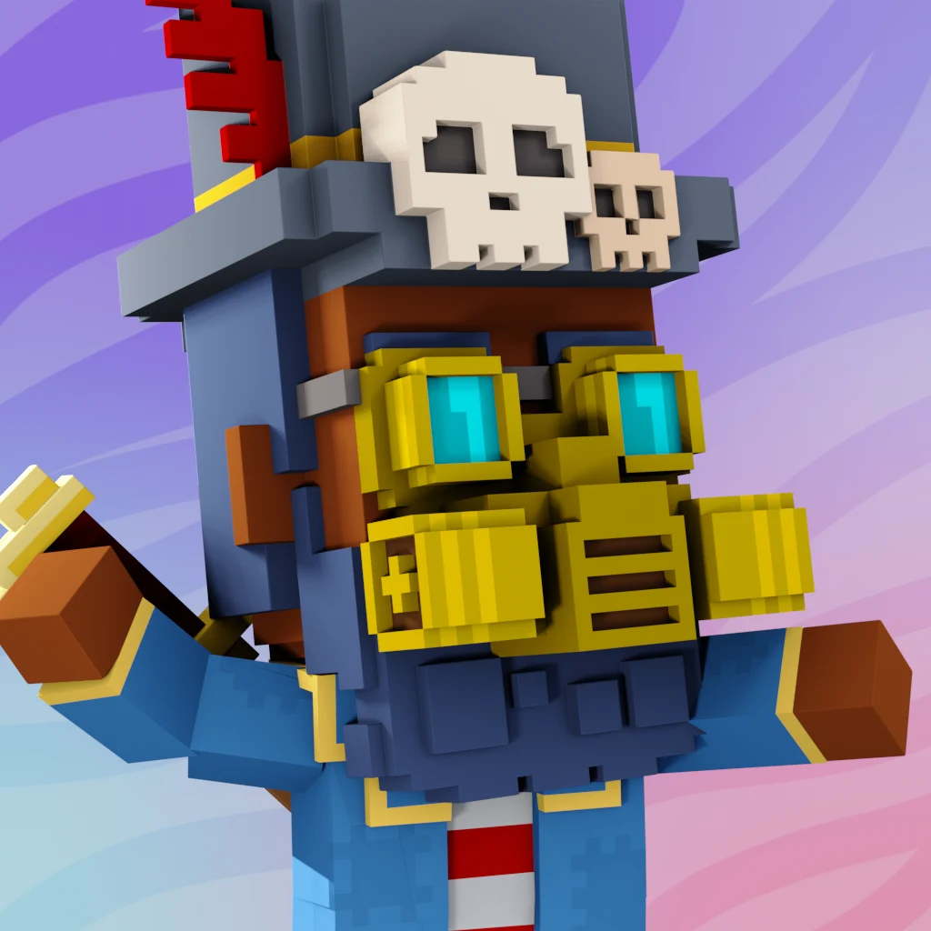 Pirate #3833 voxel render