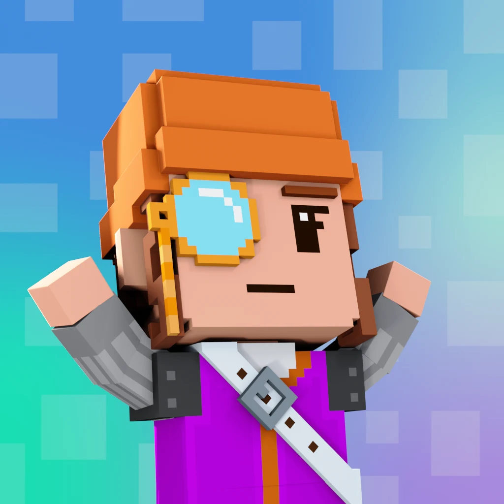 Pirate #3834 voxel render